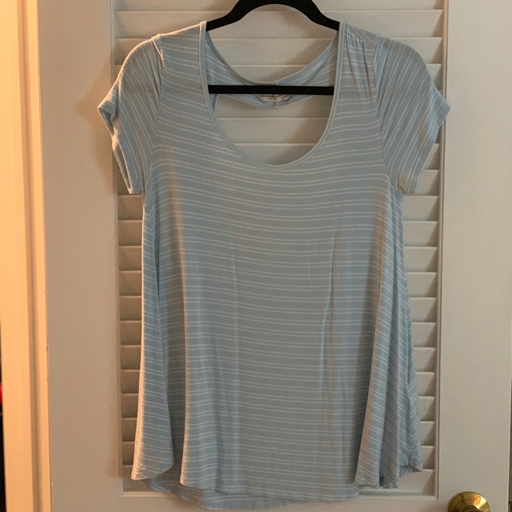 Abercrombie Striped Top with Cutout